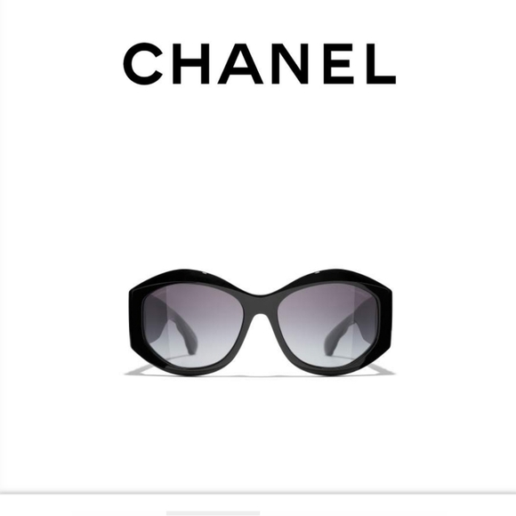 CHANEL .Black. Glasses : GREY CH5486 C760/S6 56-17Color (3) OVERSIZED - Picture 10 of 12